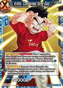 BT31-028 Krillin, Concerned for a God