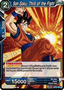 BT31-030 Son Goku, Thrill of the Fight