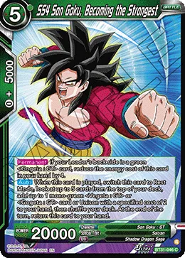 BT31-046 SS4 Son Goku, Becoming the Strongest