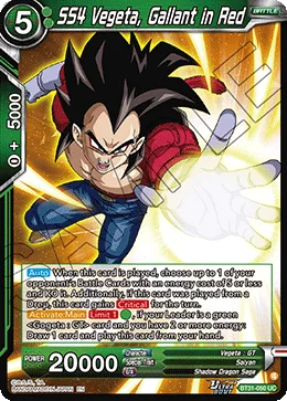 BT31-050 SS4 Vegeta, Gallant in Red