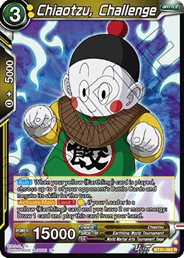 BT31-062 Chiaotzu, Challenge