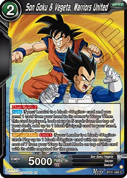 BT31-088 Son Goku & Vegeta, Warriors United