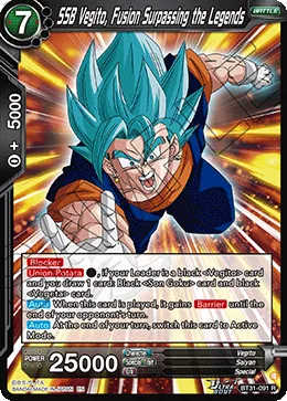 BT31-091 SSB Vegito, Fusion Surpassing the Legends