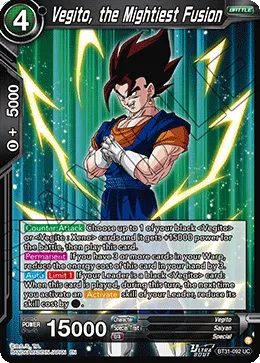 BT31-092 Vegito, the Mightiest Fusion