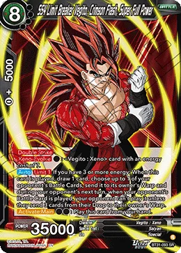 BT31-093 SS4 Limit Breaker Vegito, Crimson Flash, Super Full Power