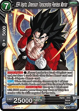 BT31-094 SS4 Vegito, Dimension Transcending Peerless Warrior