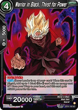 BT31-102 Warrior in Black, Thirst for Power