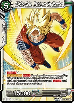 BT31-120 SS Son Goku, Training in the Chamber