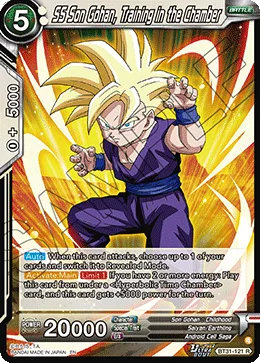 BT31-121 SS Son Gohan, Training in the Chamber