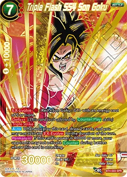BT4-003 Triple Flash SS4 Son Goku (SPR)