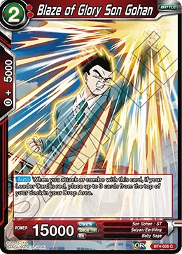 BT4-006 Blaze of Glory Son Gohan