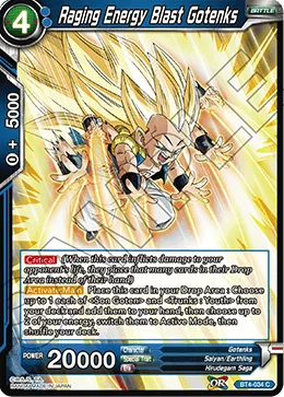 BT4-034 Raging Energy Blast Gotenks