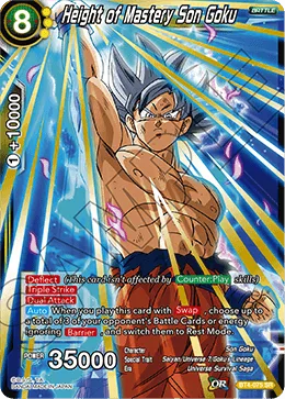 BT4-075 Height of Mastery Son Goku