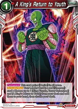 BT5-025 A King's Return to Youth