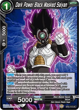 BT5-112 Dark Power Black Masked Saiyan