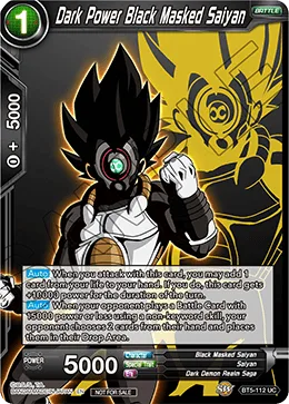 BT5-112 Dark Power Black Masked Saiyan (Promo)