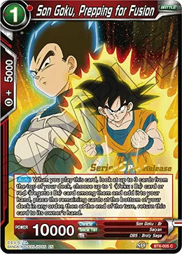 BT6-005 Son Goku, Prepping for Fusion (Parallel)