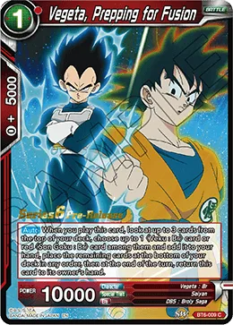 BT6-009 Vegeta, Prepping for Fusion (Parallel)