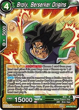 BT6-062 Broly, Berserker Origins