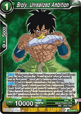 BT6-063 Broly, Unrealized Ambition