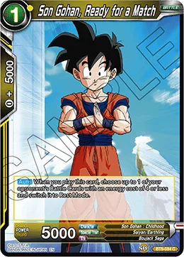 BT6-084 Son Gohan, Ready for a Match
