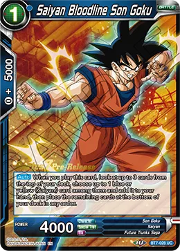BT7-028 Saiyan Bloodline Son Goku (Parallel)