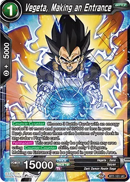 BT7-101 Vegeta, Making an Entrance