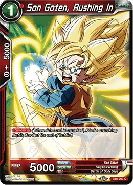 BT8-007 Son Goten, Rushing In