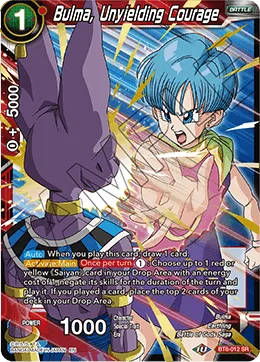 BT8-012 Bulma, Unyielding Courage