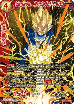 BT8-125 Vegeta, Prideful Hero