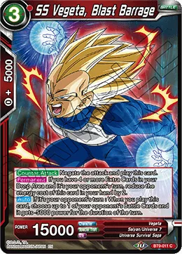 BT9-011 SS Vegeta, Blast Barrage