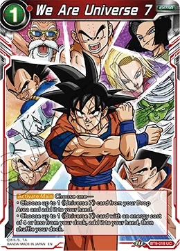 BT9-018 We Are Universe 7