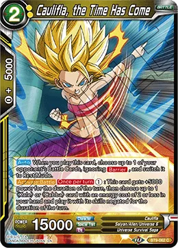 BT9-062 Caulifla, the Time Has Come