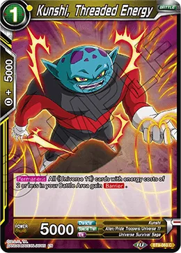 BT9-063 Kunshi, Threaded Energy