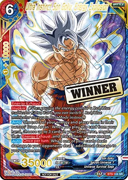 BT9-104 Ultra Instinct Son Goku, Energy Explosion (Promo)
