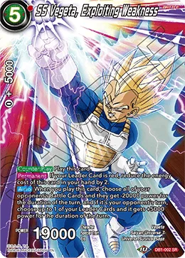 DB1-002 SS Vegeta, Exploiting Weakness (Promo)