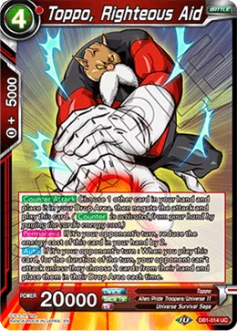 DB1-014 Toppo, Righteous Aid