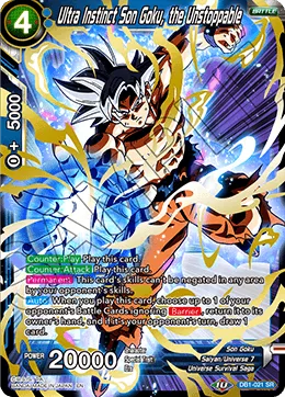 DB1-021 Ultra Instinct Son Goku, the Unstoppable