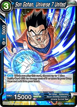 DB1-023 Son Gohan, Universe 7 United