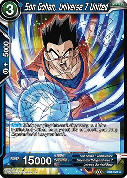 DB1-023 Son Gohan, Universe 7 United (Promo)