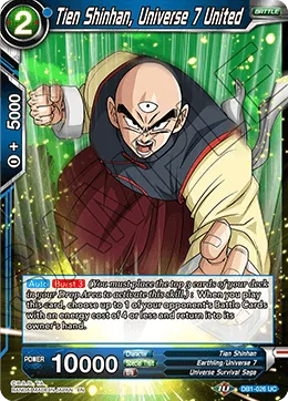 DB1-026 Tien Shinhan, Universe 7 United