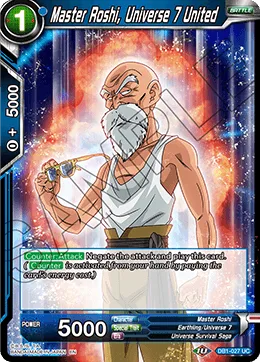 DB1-027 Master Roshi, Universe 7 United