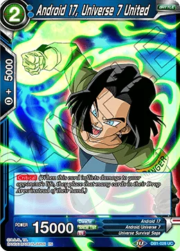 DB1-028 Android 17, Universe 7 United