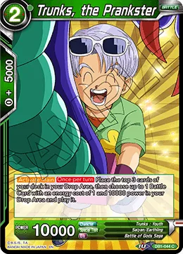 DB1-044 Trunks, the Prankster
