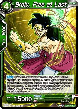 DB1-052 Broly, Free at Last