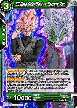 DB1-056 SS Rose Goku Black, a Delicate Plan