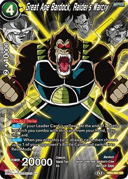DB1-061 Great Ape Bardock, Raider's Warcry (Promo)