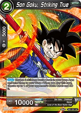 DB1-081 Son Goku, Striking True