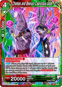 DB1-088 Champa and Beerus, Capricious Gods