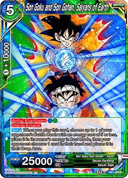 DB1-091 Son Goku and Son Gohan, Saiyans of Earth